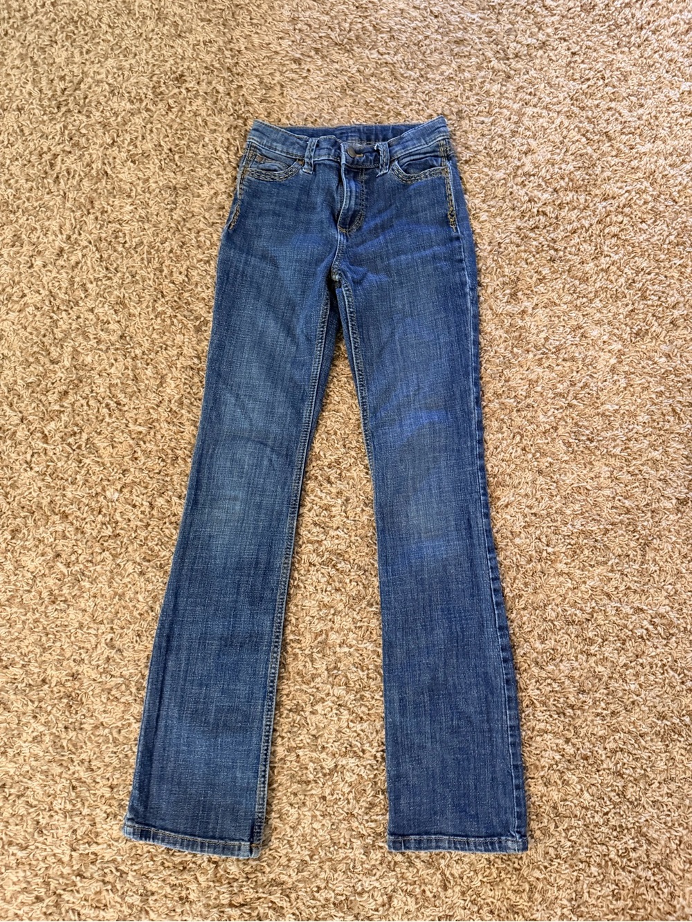 Wrangler Girl’s Blue Bootcut Jeans - Classic Denim